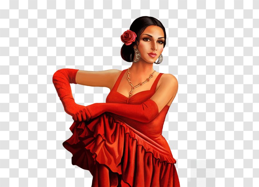 Gown Cocktail Dress Flamenco Shoulder - Formal Wear Transparent PNG