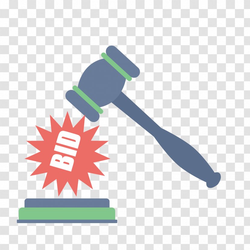 Bidding Icon - Technology - Gray Hammer Transparent PNG