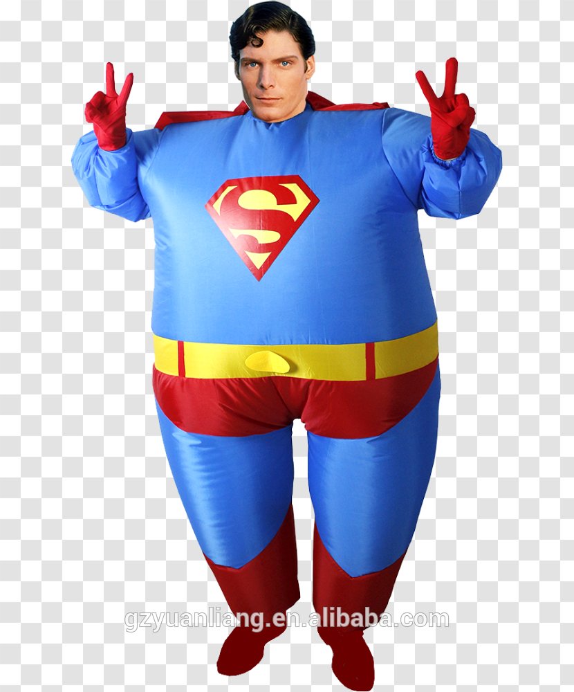 Superman Inflatable Costume Captain America Clothing - Dress Transparent PNG