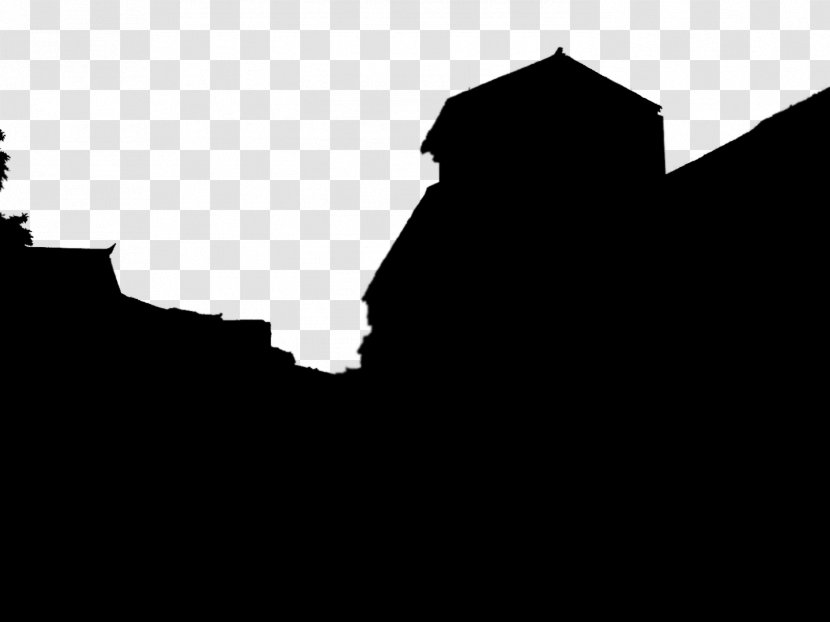 Silhouette Black And White Shadow - Triangle - Gufeng Town Transparent PNG