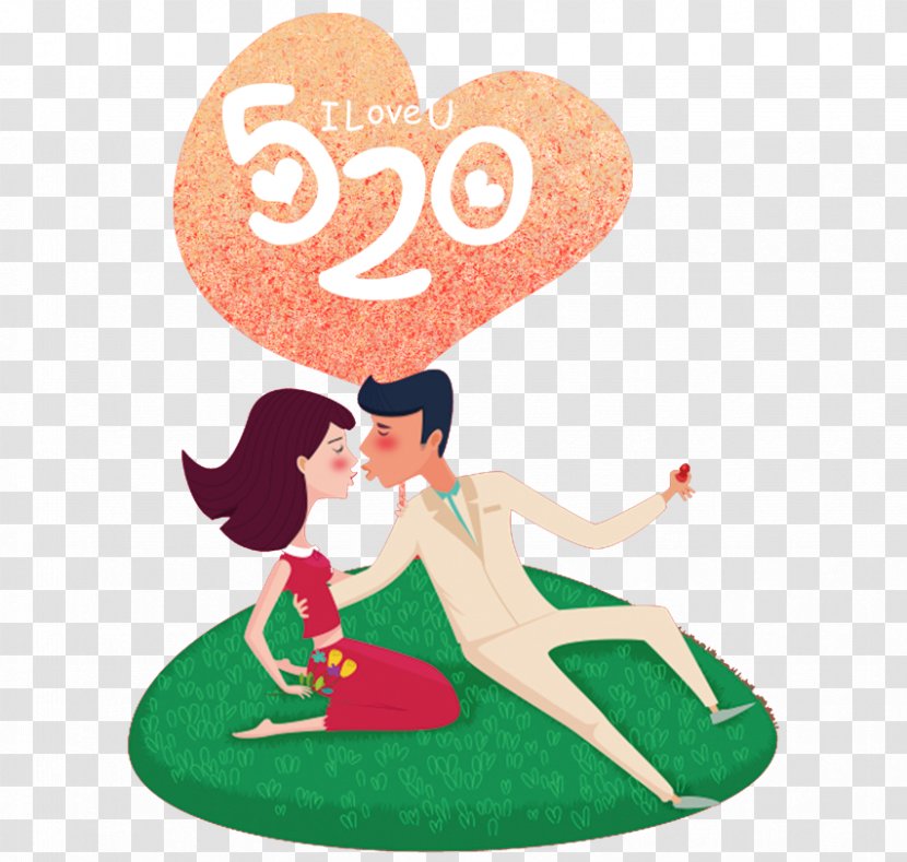 Download Computer File - Heart - Cartoon Couple Transparent PNG