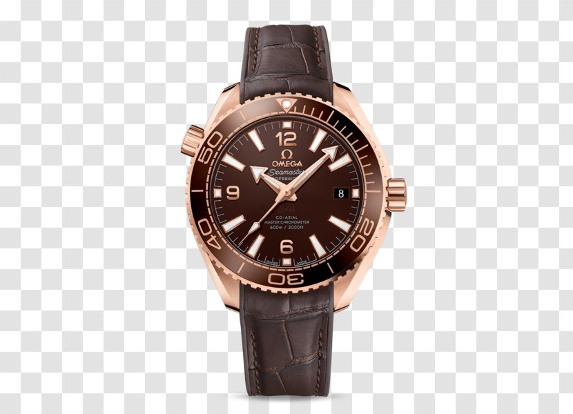Omega Speedmaster OMEGA Seamaster Planet Ocean 600M Co-Axial Master Chronometer SA - Brown - Watch Transparent PNG