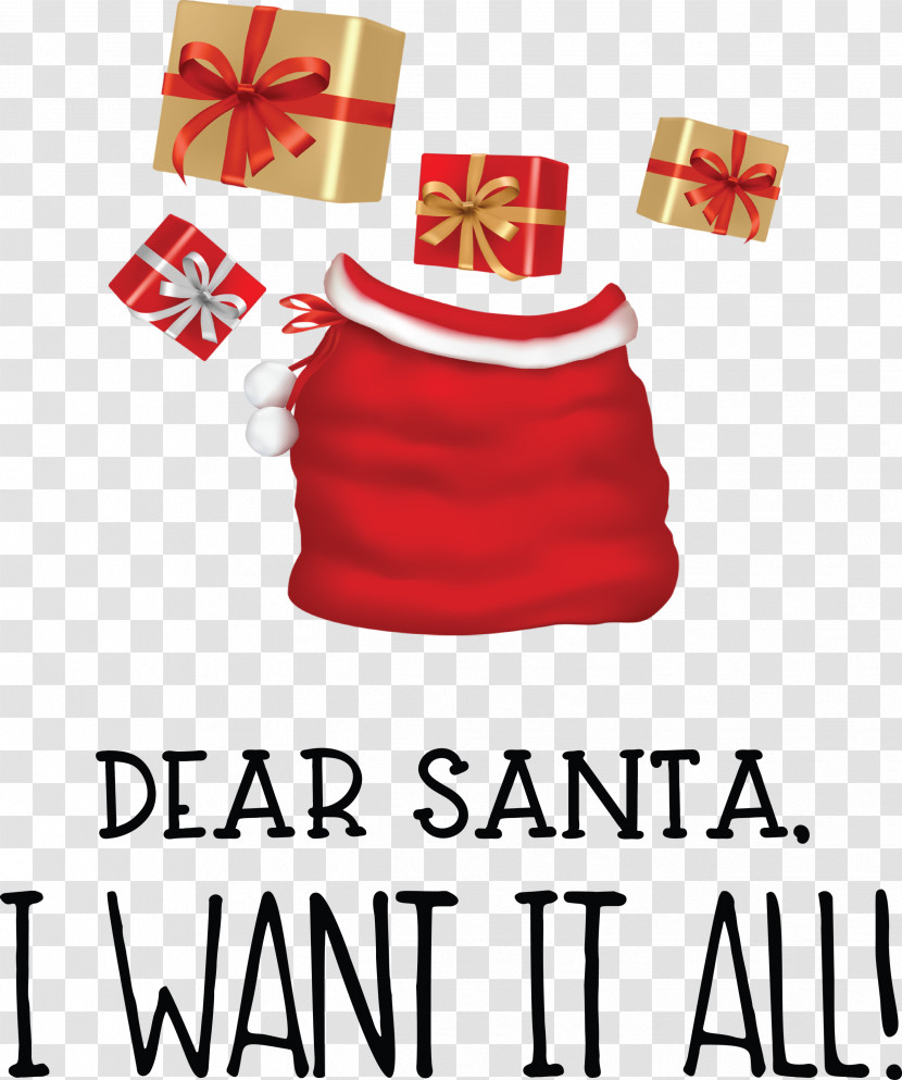 Dear Santa Christmas Transparent PNG