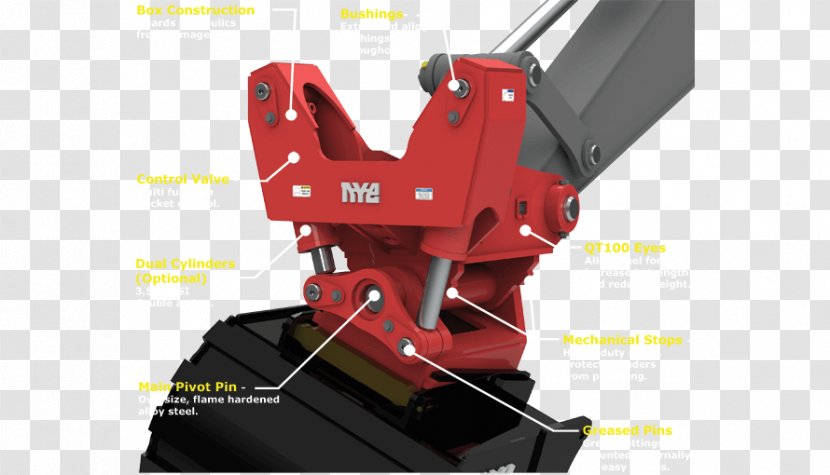 Compact Excavator Quick Coupler Tiltrotator Grapple - Gr%c4%81pple - Welding Transparent PNG