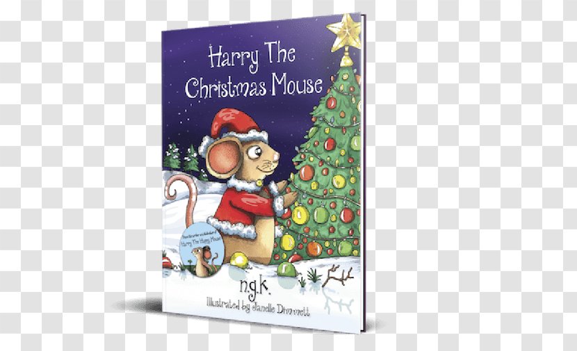 Harry The Christmas Mouse: (Hardback) Gift Children's Literature Greeting & Note Cards - Computer Mouse - Lovely Hippo Transparent PNG