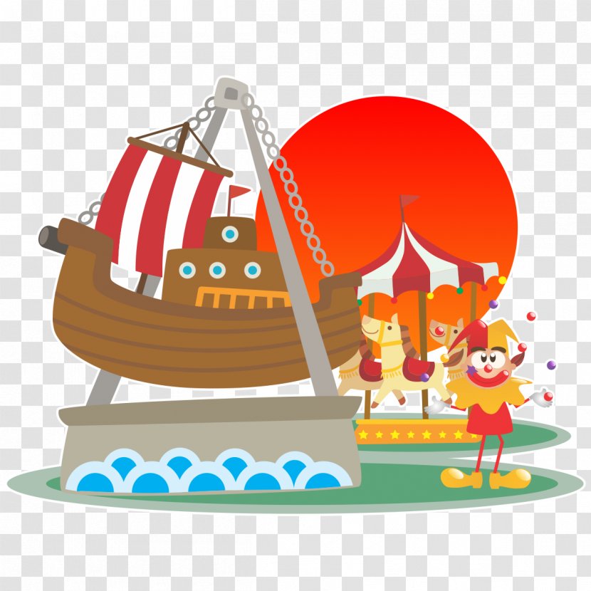 Amusement Park Image Vector Graphics Illustration Playground - Entardecer Transparent PNG