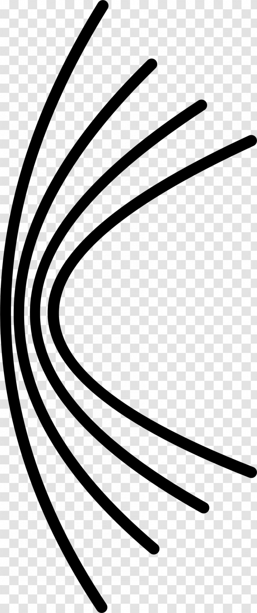 Line Art Sound Clip - Wave Vector Transparent PNG