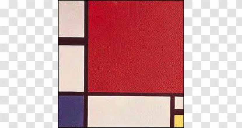 Composition II In Red, Blue, And Yellow Abstract Art De Stijl Painting - Elements Of Transparent PNG