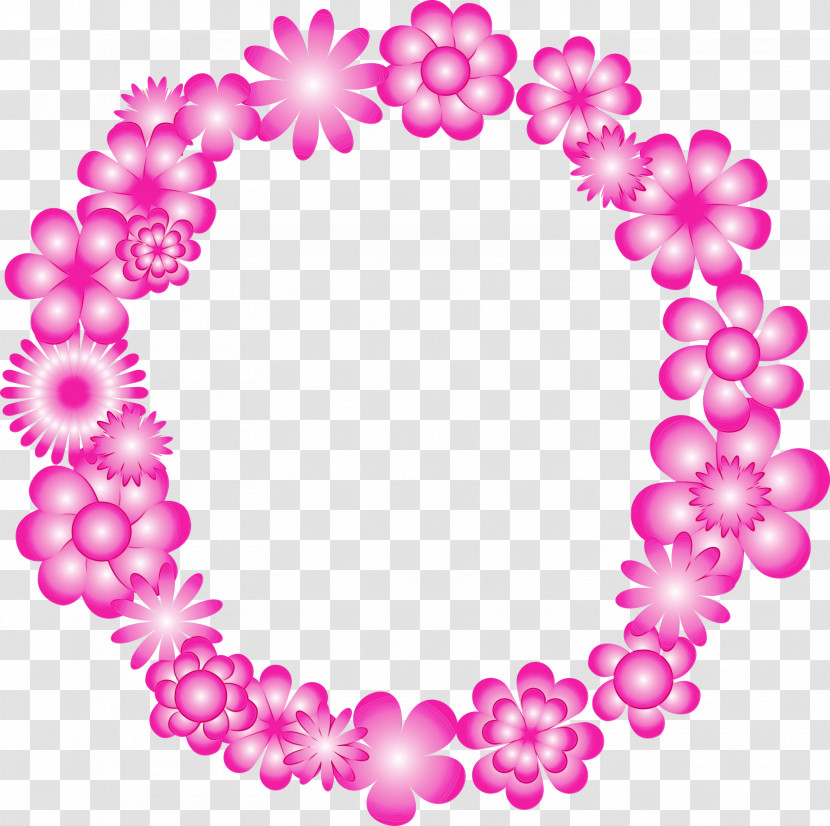 Pink Heart Magenta Circle Transparent PNG
