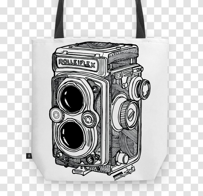 Drawing Illustration Sketch Art Rolleiflex - Vintage Camera Transparent PNG