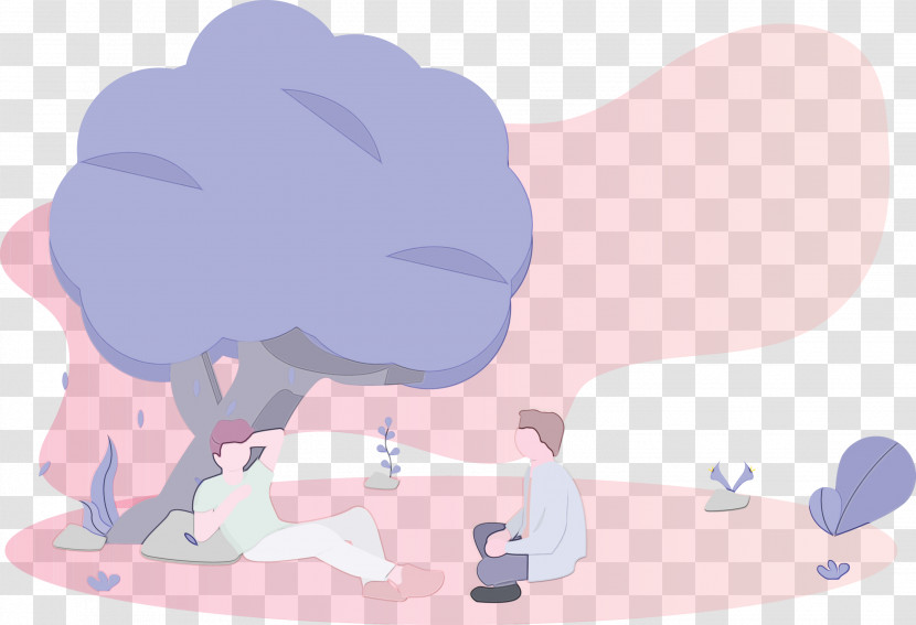 Cartoon Pink Animation Cloud Transparent PNG