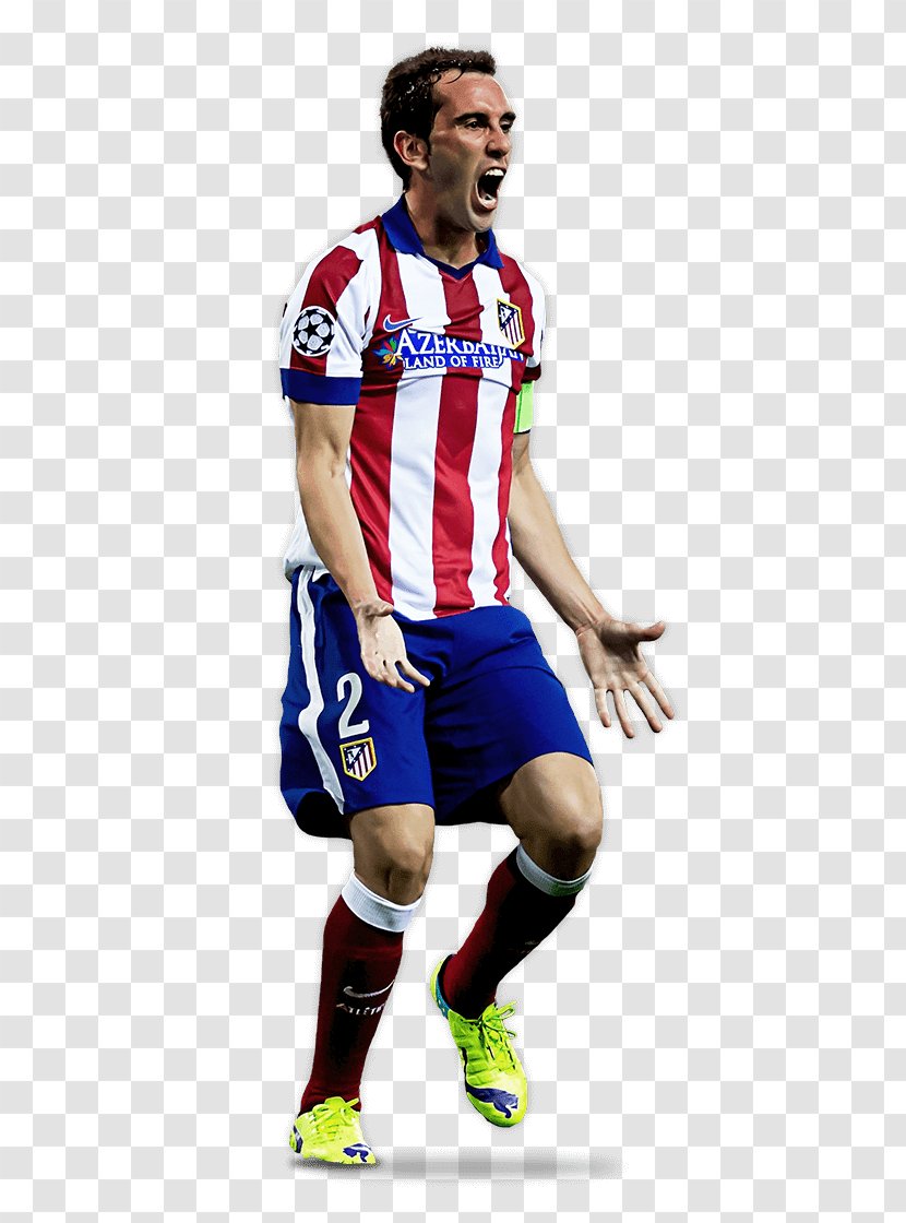 Diego Godín Atlético Madrid Football Player Jersey - Shorts - DIEGO GODIN Transparent PNG