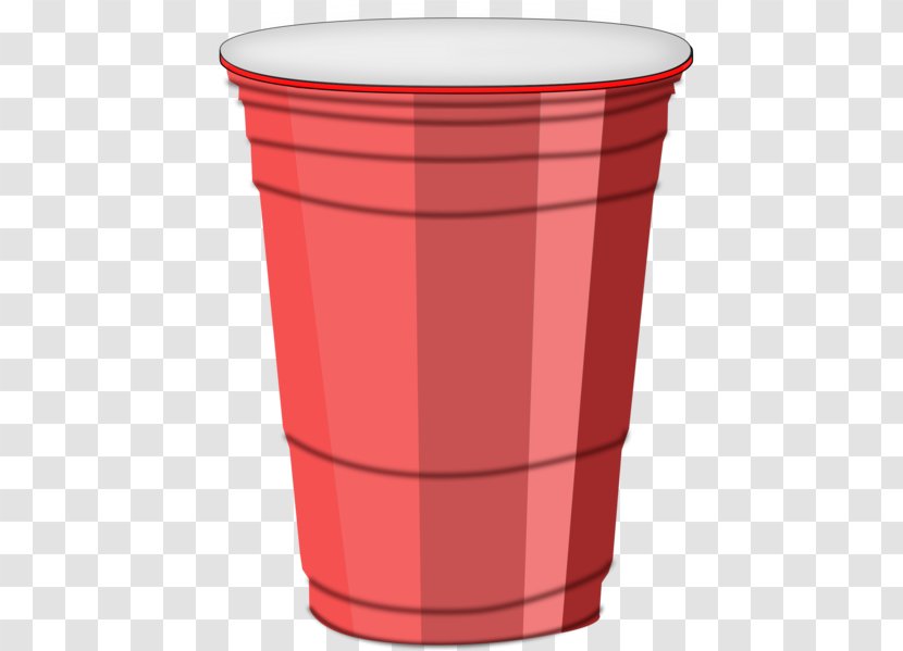 Plastic Cup Red - Bucket Flowerpot Transparent PNG