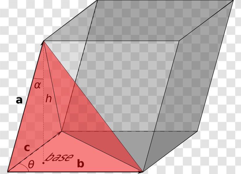 Parallelepiped Triple Product Triangle - Origami Transparent PNG