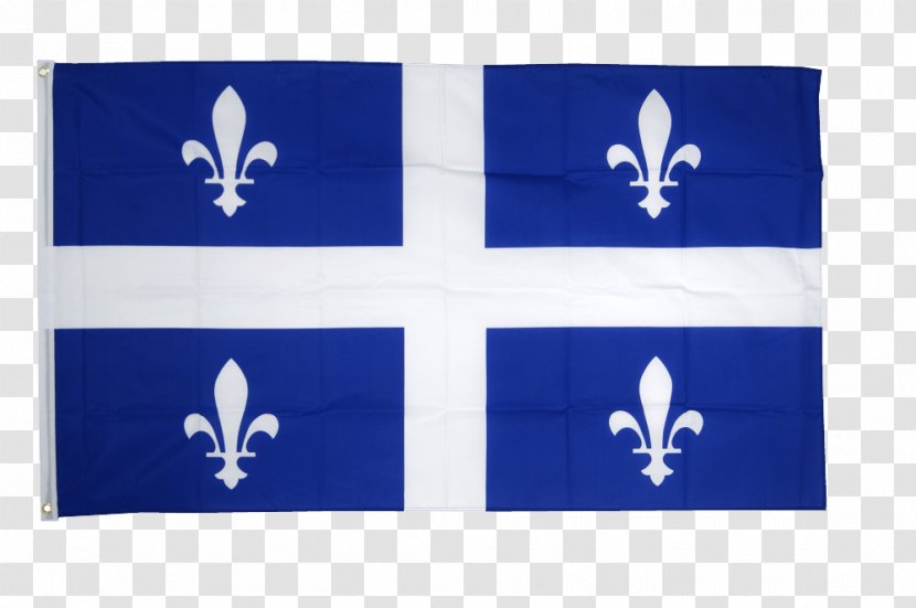Québec Flag Of Quebec Fahne Banner - Electric Blue Transparent PNG