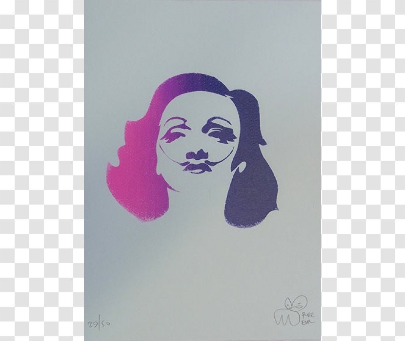 Pure Evil Gallery Plastic Stencil Brandler Galleries Ltd Blue Bunny - Pink Dot - Ronald Searle Transparent PNG