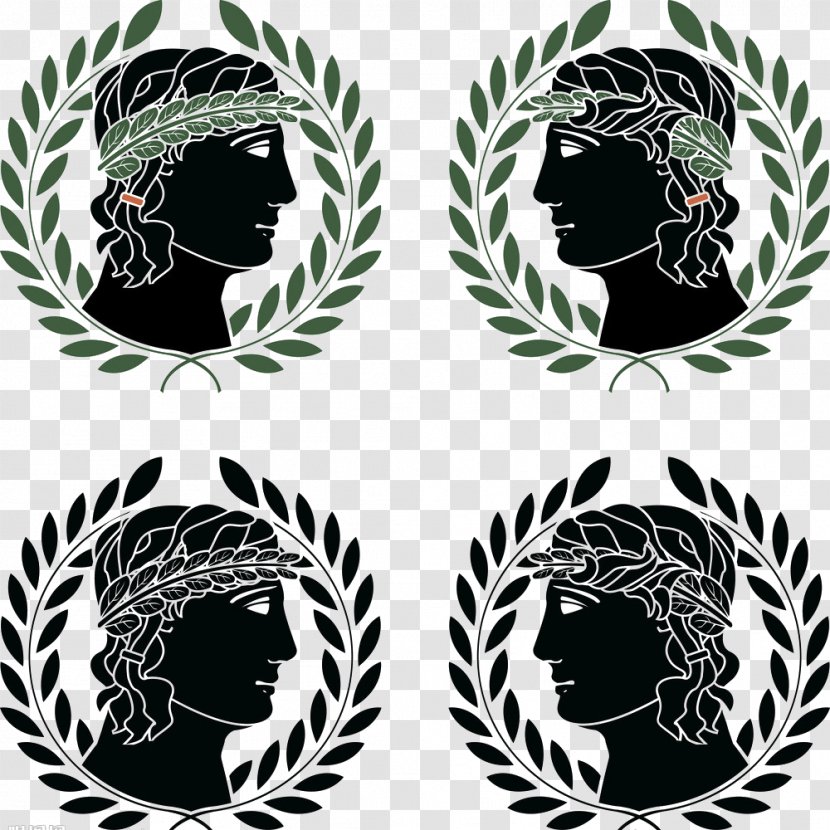 Ancient Greece Greek Royalty-free Symbol - Visual Arts - Portrait Of The Moon Transparent PNG