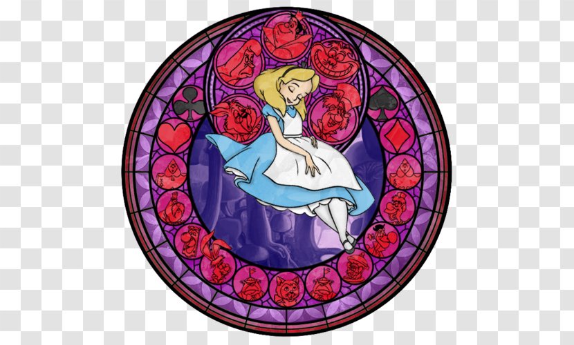 Kingdom Hearts: Chain Of Memories Hearts 3D: Dream Drop Distance Queen Stained Glass - Material - Window Transparent PNG