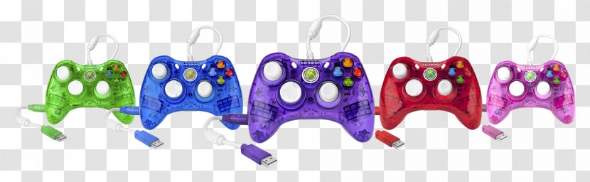 Xbox 360 Controller PlayStation 3 Wii One - Candy Colors Transparent PNG