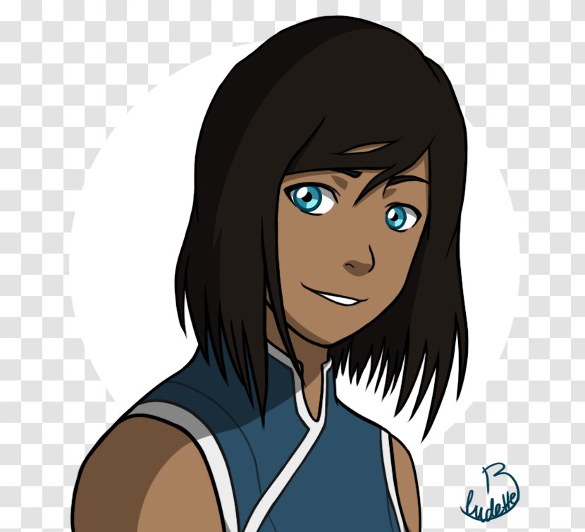 The Legend Of Korra Kuvira Mako Katara - Silhouette - Hair Transparent PNG