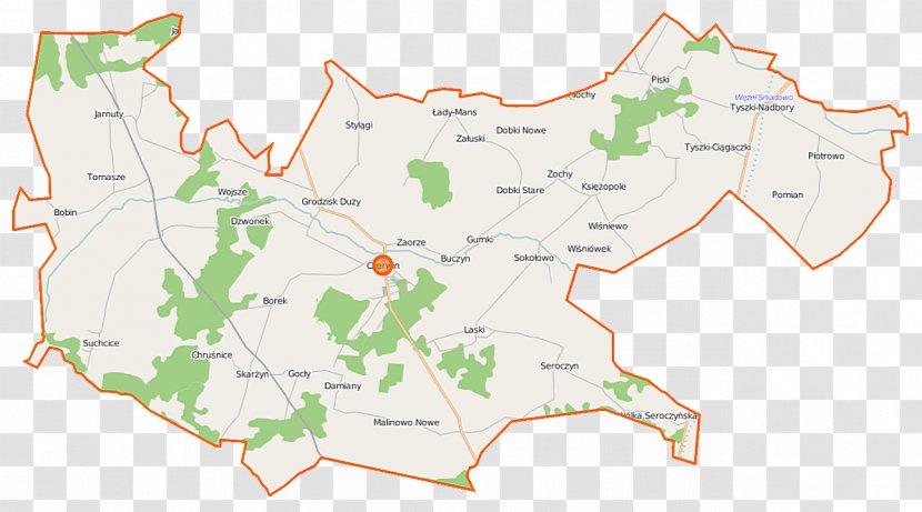 Czerwin Ostrołęka Voivodeship Map Municipality Ecoregion - Land Lot - Location Transparent PNG