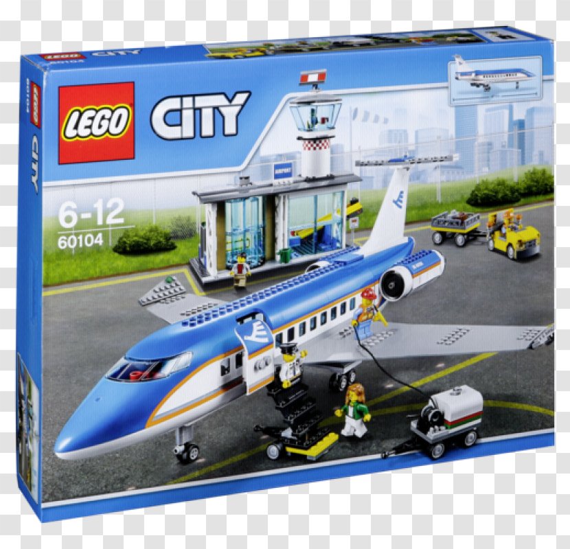 LEGO 60104 City Airport Passenger Terminal Airplane Lego Toy Transparent PNG