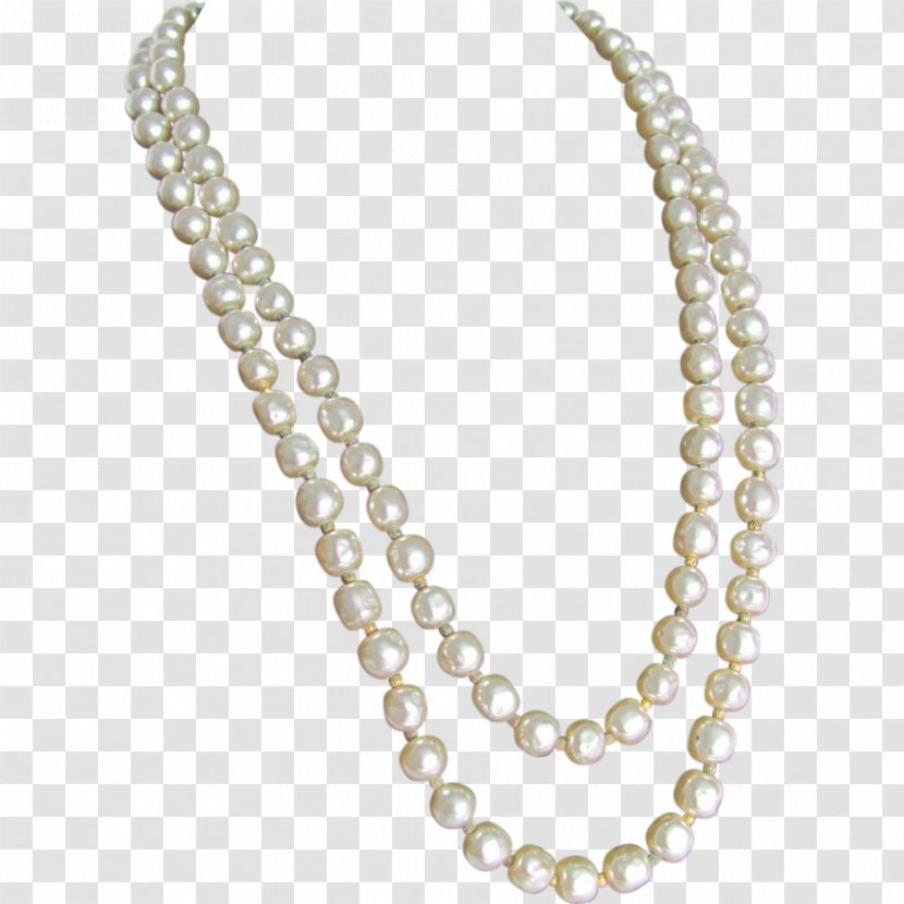 Baroque Pearl Necklace Imitation - Bead - String Of Pearls Transparent PNG