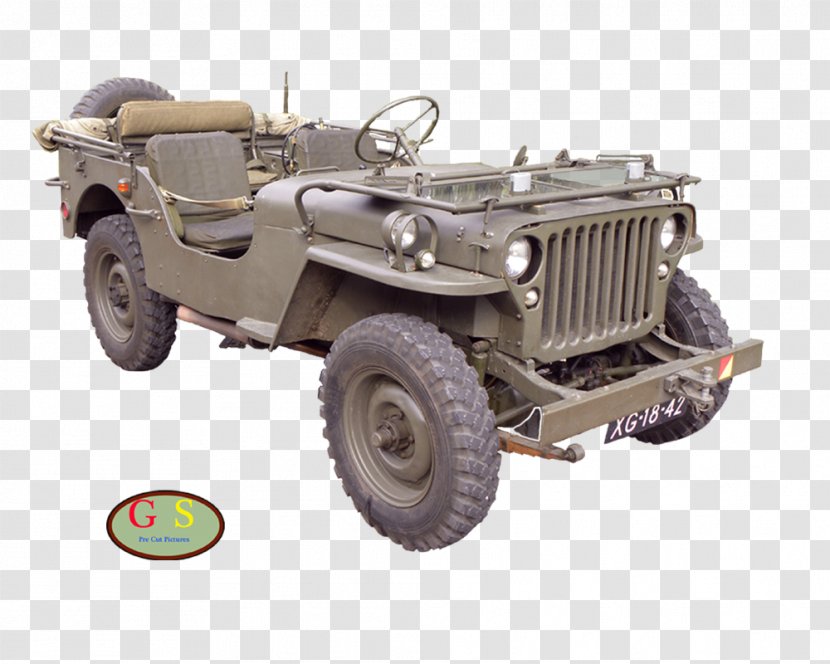 Willys MB Jeep Truck CJ Wrangler - Off Road Vehicle Transparent PNG