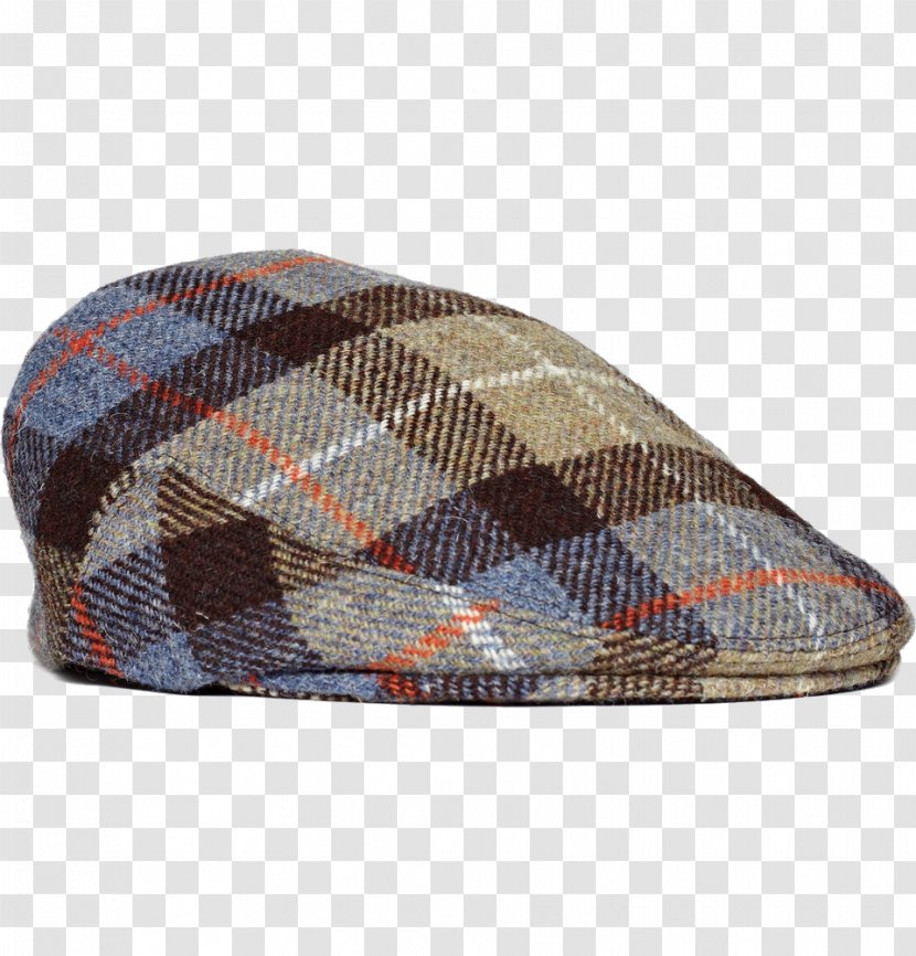 Flat Cap Tartan Tweed Hat - Brown Plaid Transparent PNG