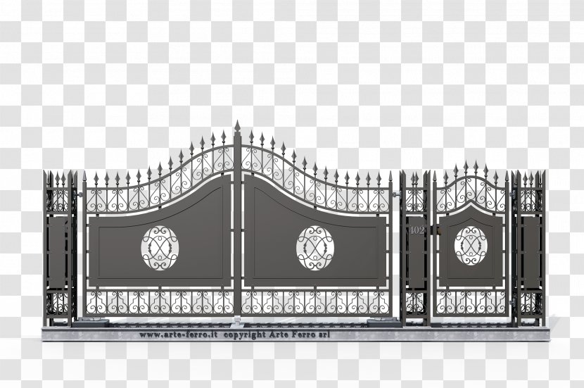 Gate Wrought Iron Drawing Sheet Metal - Molding Transparent PNG