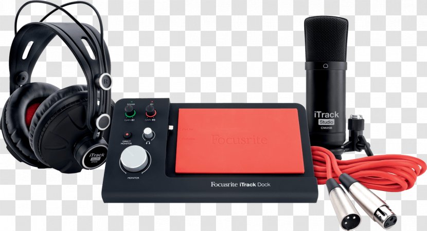 Microphone Focusrite ITrack Dock Recording Studio Sound And Reproduction - Frame Transparent PNG