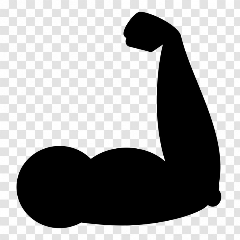 Logo Physical Strength Training - Black And White Transparent PNG