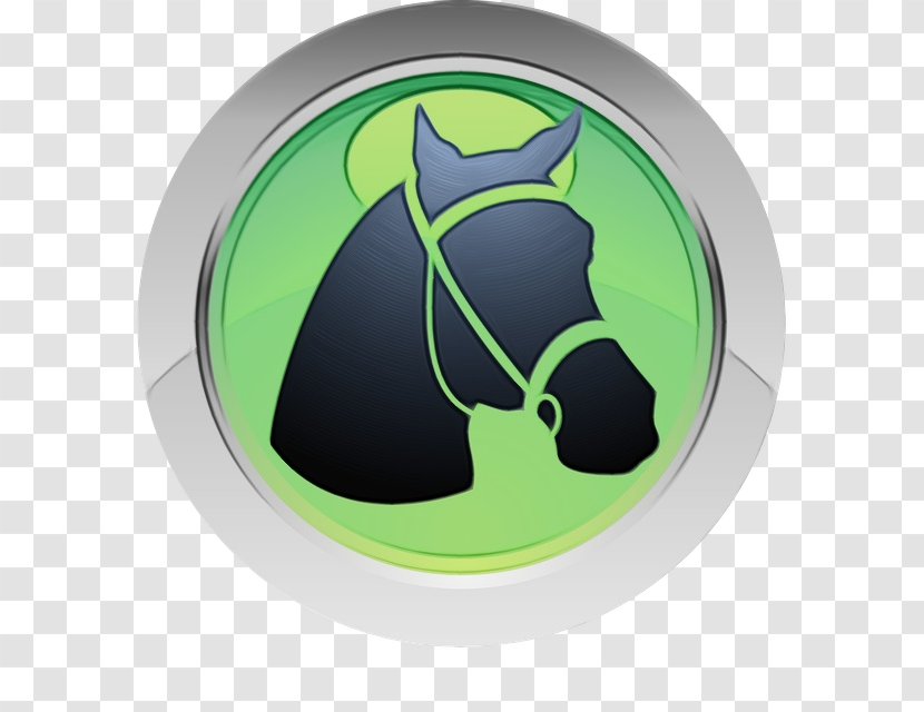 Green Circle - Cartoon - Bridle Mane Transparent PNG