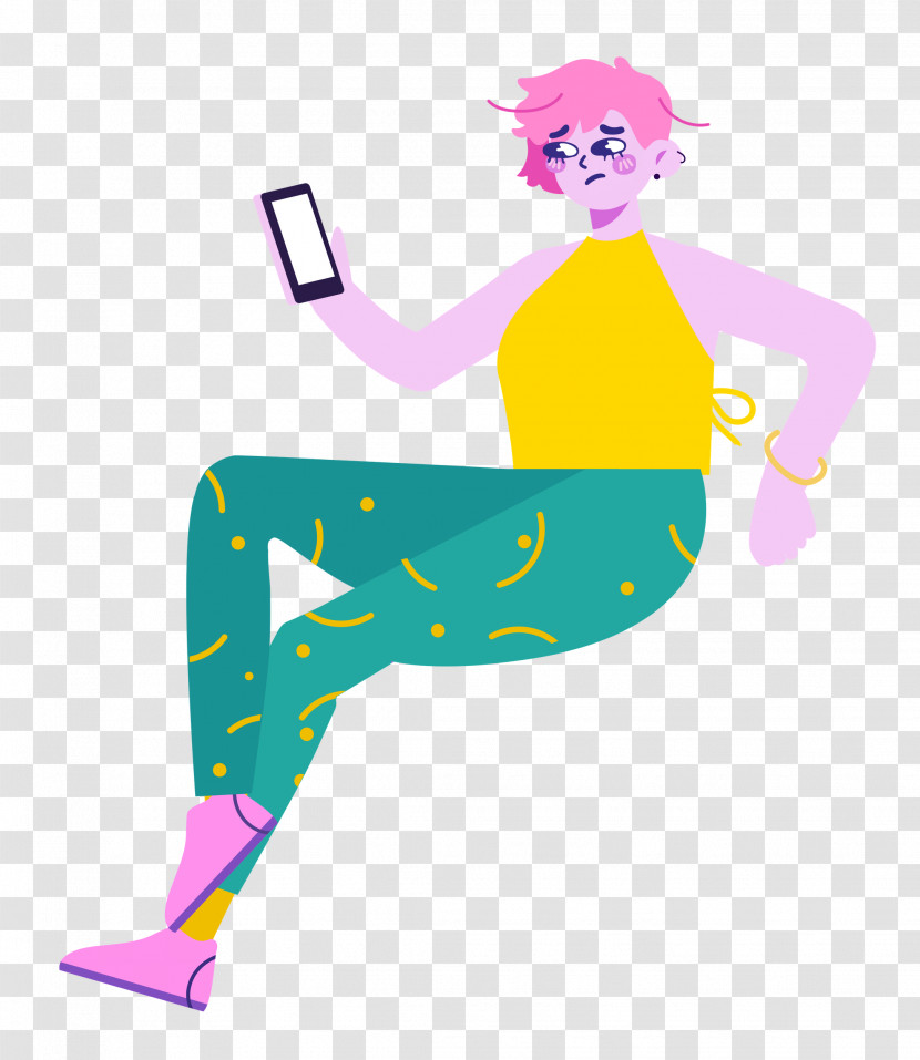 Sitting Girl Lady Transparent PNG