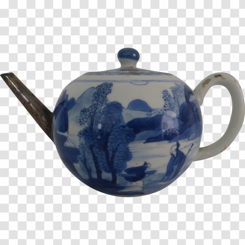 Teapot Blue And White Pottery Porcelain Ceramic - Kettle - Chinese Transparent PNG