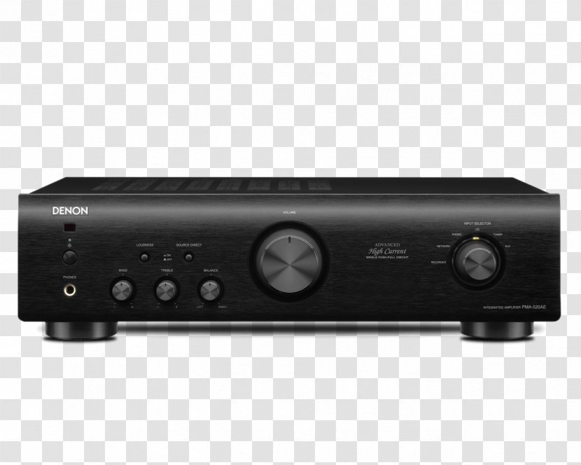 Denon PMA-520AE Amplifier Audio Power AV Receiver Integrated - Dl 103 - Stereophonic Sound Transparent PNG