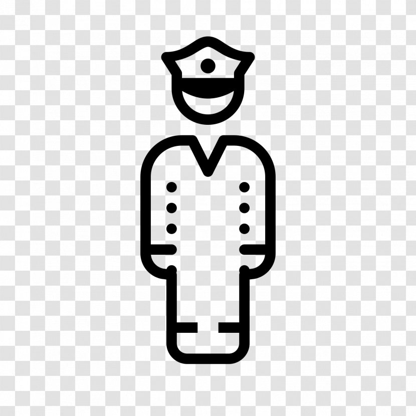 Police Officer Car Clip Art - Black And White - Policeman Transparent PNG