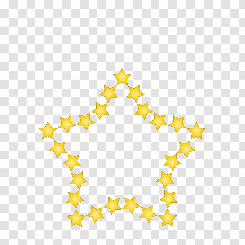 The Five Stars Surround Star Metal - Point Transparent PNG