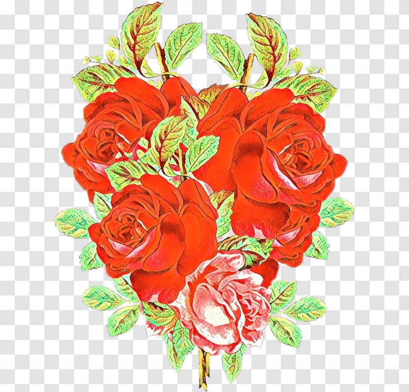 Garden Roses - Floribunda - Orange Transparent PNG