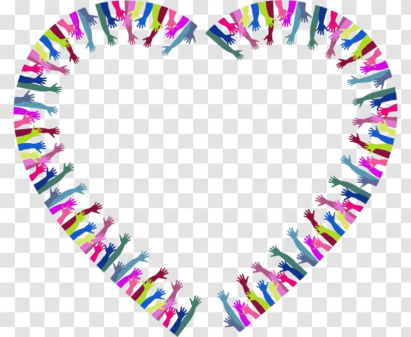 Heart In Hand Clip Art - Text - Reaching Transparent PNG