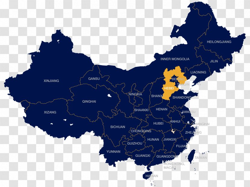 China Vector Map - Royaltyfree - Beijing Transparent PNG