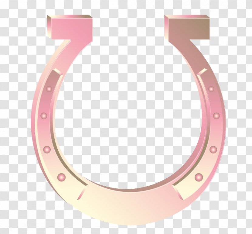 Horseshoe Icon - Fundal - Textured Pink Transparent PNG