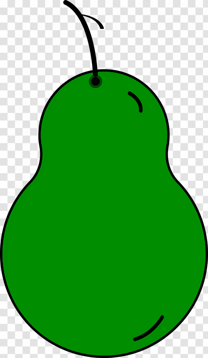 Pear Drawing Green Document Transparent PNG