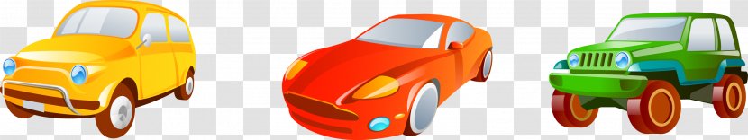 Car Transport Clip Art - Orange - 3d Vector Material Transparent PNG
