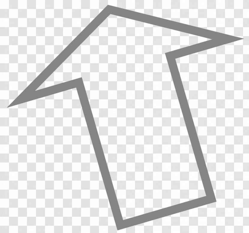 Down Arrow - Rectangle - Black And White Transparent PNG