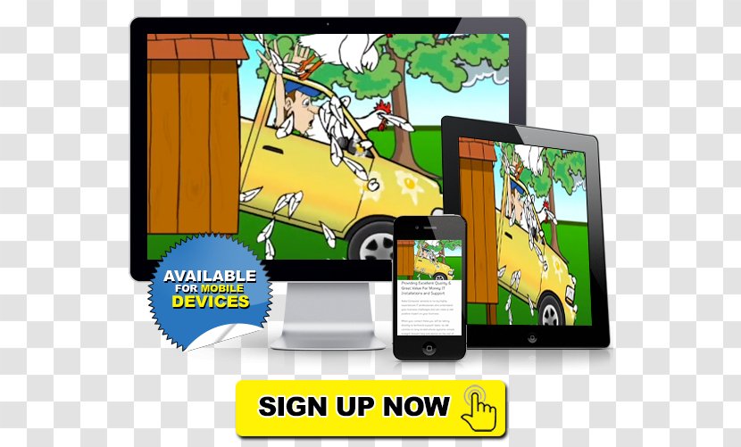 Brand Display Advertising Technology Cartoon - Yellow Transparent PNG