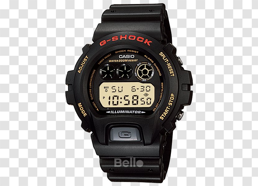 G-Shock DW6900-1V Watch Casio Water Resistant Mark - Strap - Trống Đồng Transparent PNG