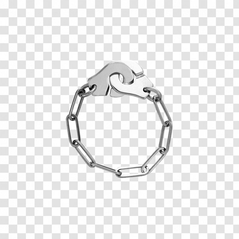 Jewellery Ring Handcuffs Silver Bijou - Jean Dinh Van - Chain Transparent PNG