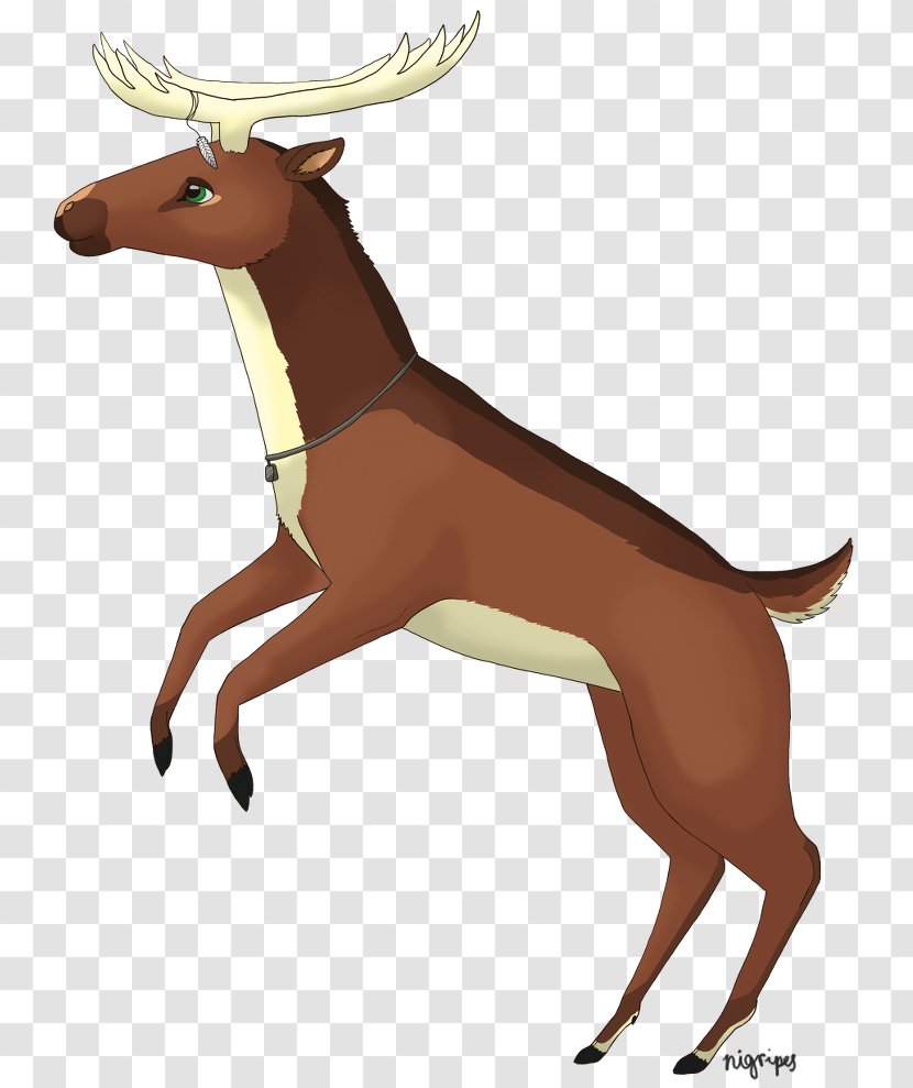 Reindeer Horse Dog Mammal - Wildlife - Antler Transparent PNG