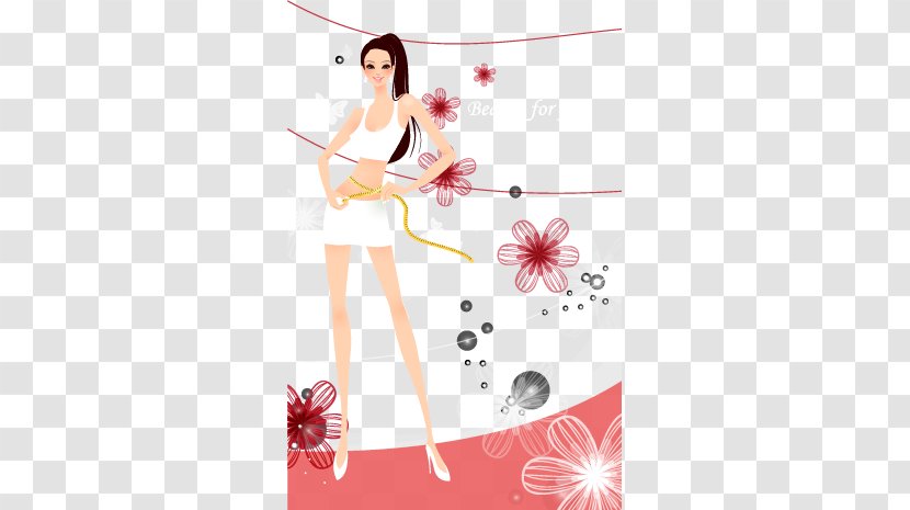 Woman Poster Illustration - Cartoon - Hand-painted Pattern Fashionable Women Transparent PNG